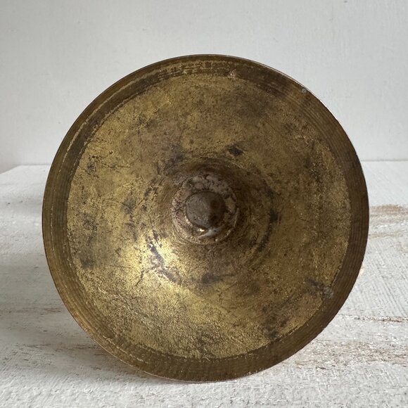 Large Vintage Brass Captains Bell on Stand - Nautical Desk Bell - Picture 8 of 11